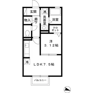 ヴィラシャローム一社【103号室】の間取り
