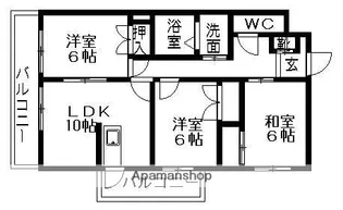 ベルルージュ上社.【5階】の間取り