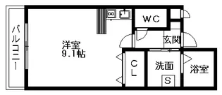 アポロⅠ【201号室】の間取り