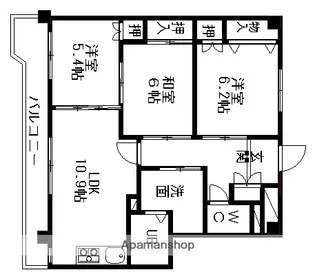 フォレストフィールド梅森台.【3階】の間取り