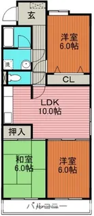 グランドハイリス 上社【4階】の間取り