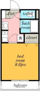 ビダフェリス 加藤【2階】の間取り