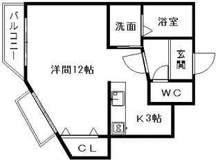 アルドールUTY【3階】の間取り