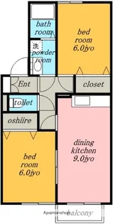ドミール一社【1階】の間取り