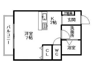 アネックス【2階】の間取り
