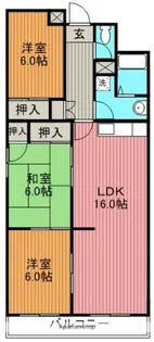 ヒルズ富士.【3階】の間取り