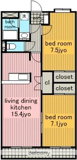 サンパーク一社.【2階】の間取り