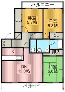 エスペランサ.【3階】の間取り