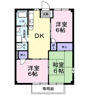 ニューシティ戸田谷【107号室】の間取り
