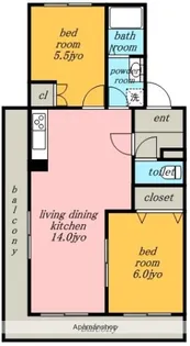 高重ビル@【4階】の間取り