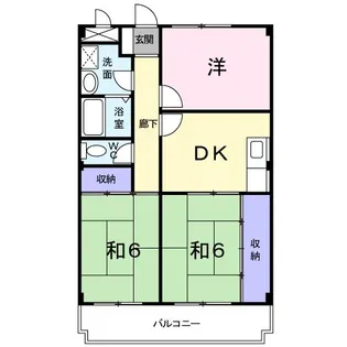 サンハイム亀の井【103号室】の間取り