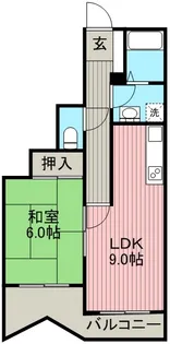 ラウムズ虹ヶ丘【303号室】の間取り