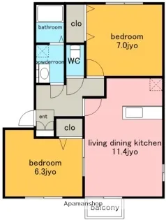 TKハウス.【2階】の間取り