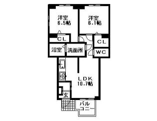 グランド メゾン【1階】の間取り