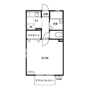 アバンサール【2階】の間取り