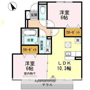 ザサン.【1階】の間取り