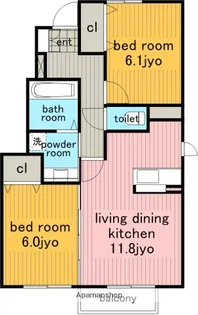 ピアチェーレ.【1階】の間取り