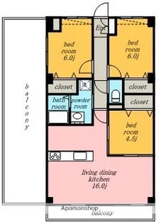 アヴァンティ一社.【4階】の間取り