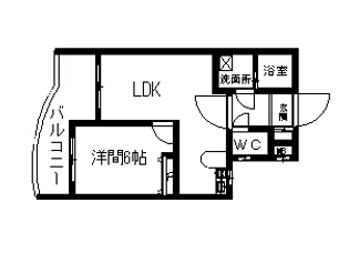 ウェルトータス【3階】の間取り