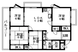 ハイムビーオール【4階】の間取り