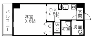 ドリームピア【6階】の間取り