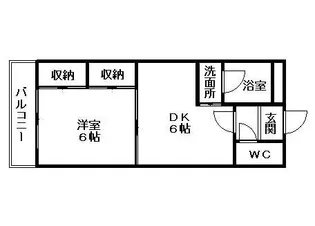 サンフィットスミダ【1階】の間取り