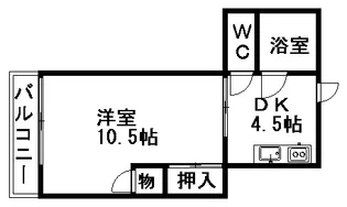親和ビル【303号室】の間取り