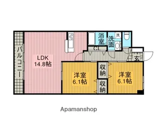 ガゾンドコリーヌ【1階】の間取り