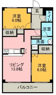 レスプランドール【1階】の間取り