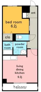 フロレアーレ香流【4階】の間取り
