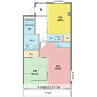 グランドールK【3階】の間取り