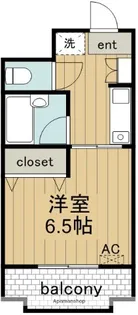 1Kの間取り画像