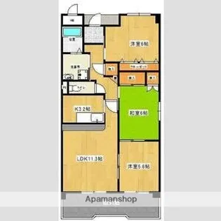 エルグランデ豊が丘【4階】の間取り