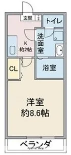 アクシス宝が丘【2階】の間取り