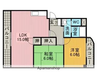 ヴィラサンシャイン【2階】の間取り
