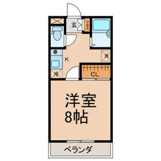 愛知県名古屋市千種区桜が丘【アパート】の間取り