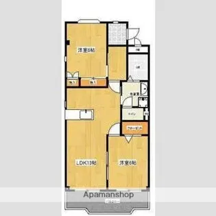 ハートフル鴨田【3階】の間取り