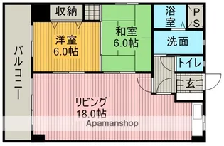 ジュネス青山【2階】の間取り