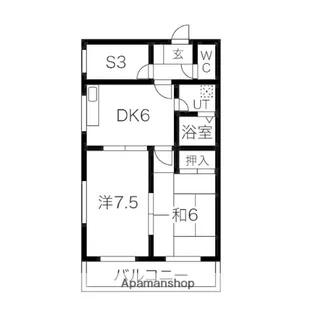 セリニティ星ヶ丘【3階】の間取り