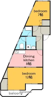 ビラ稲垣【3階】の間取り