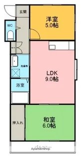 エクセル東丘【1階】の間取り