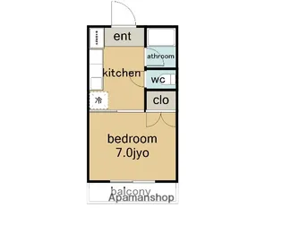 コーポシリウス【1階】の間取り