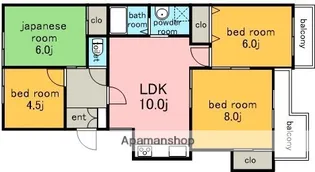 ノーメルやしろ【2階】の間取り