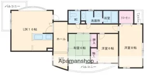 パークサイドコート【3階】の間取り