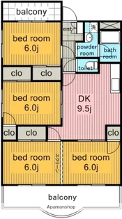 メゾン菊寿台【201号室】の間取り