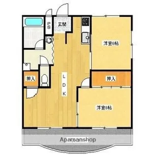 メゾン菊寿台【3階】の間取り