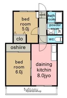 ロイヤルサンコー【2階】の間取り