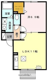 ベルエアエクセラン【2階】の間取り