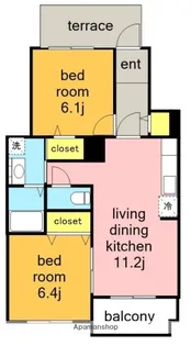 サンワード【1階】の間取り