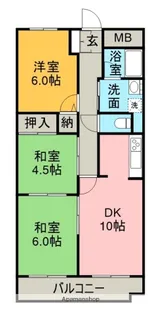 ヒルトップ藤ヶ丘【2階】の間取り